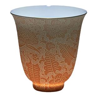 古帛扒花 品茗杯《十二花神》景德镇制手工高档茶具礼盒 功夫茶杯