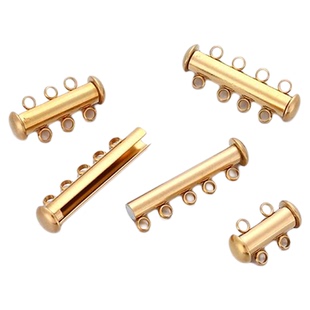 不锈钢链条磁吸多排连接扣珍珠项链手链diy饰品配件插扣收尾扣头