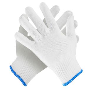 劳保手套耐磨纱线尼龙防护防滑工地线手套超加厚手套棉纱汽修橡胶