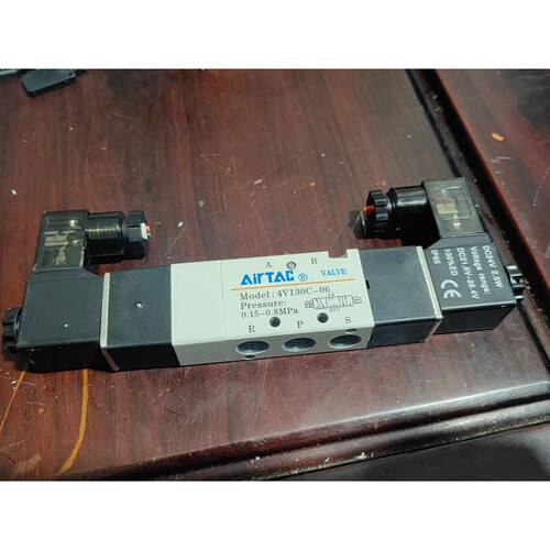 〔议价-可维修〕原装正品亚德客电磁阀4V130C-06双控电磁阀 拆机