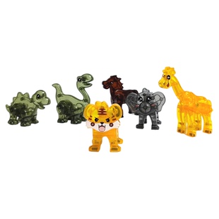 7.5cm彩窗异形磁力片儿童益智玩具补充装散片吊车拼图配件积木鹿