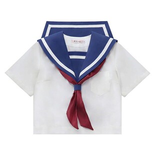 樱花家族jk制服【粗白一本】动漫风花绀校供感水手服短袖夏服套装