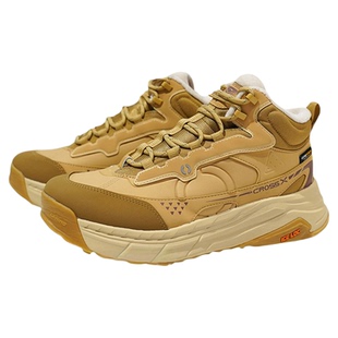 李宁男子休闲鞋2024冬季新款星途2加绒加厚保暖中帮运动鞋AGLU245