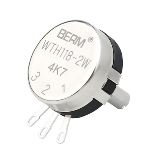 单圈碳膜电位器WTH118可调滑动旋钮电阻2W 1K/2.2K/4.7K/10K/470K