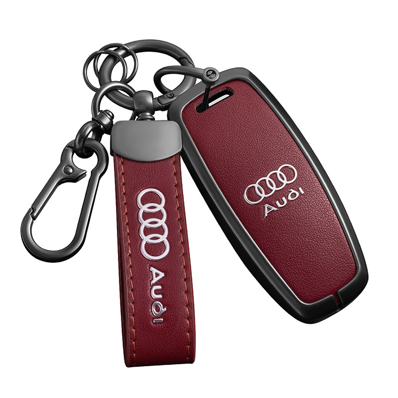 奥迪钥匙套a6la4la3l适用男女士真皮高端rs7a7lq7a8q4q6车钥匙壳