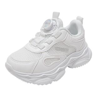 回力童鞋男童鞋子儿童运动鞋透气网面网鞋2026春秋新款女童小白鞋