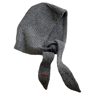 含羊毛混纺红色帽子女冬2025款秋冬巴拉克拉法帽帽子围巾一体学生