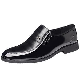 日泰正装皮鞋男款2025新款秋季真皮商务休闲皮鞋一脚蹬通勤工作鞋