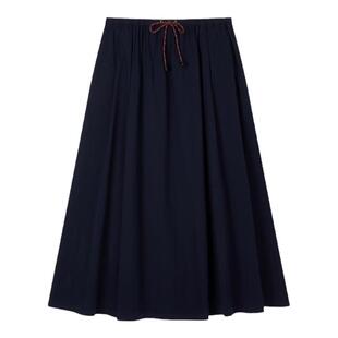 TeenieWeenie小熊女装简约通勤半身裙春夏季优雅气质长款伞裙