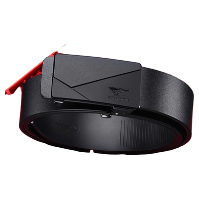 七匹狼皮带男士真皮腰带无牙内穿