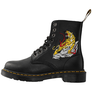 先锋之翼 国潮鞋卧虎藏龙8孔1460马丁靴男女款国风高帮汉服鞋靴子