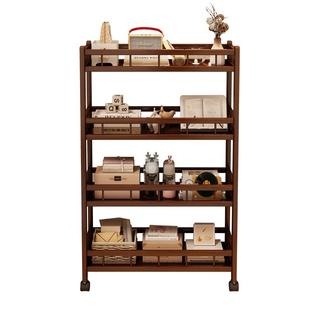 小推车家用可移动小型夹缝置物架简易非实木收纳架书桌边几储物架