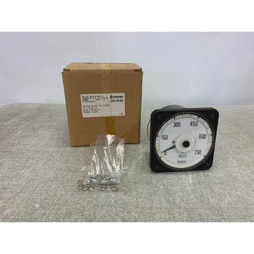 Crompton 07705GAPZSMC6 Panel Meter 0750 VOLTS AC 60 Hertz 41