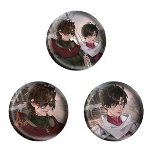 漫库正版周边盗墓笔记官方联名北国岁暮黑花双闪正比吧唧