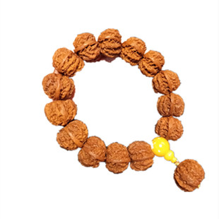 门头沟天然野生小核桃手串京八棱矮桩磨盘大肚秋子核桃男士手持