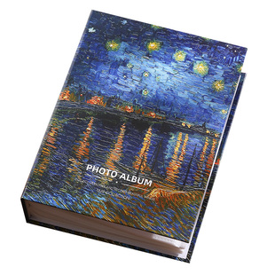 6寸200张插页式油画收纳册大容量家庭影集相册本情侣纪念册7寸5寸