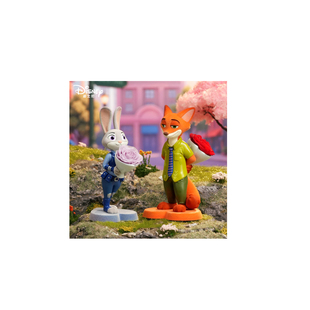 迪士尼疯狂动物城朱迪尼克手办盲盒永生花正版盲盒结婚生日礼物