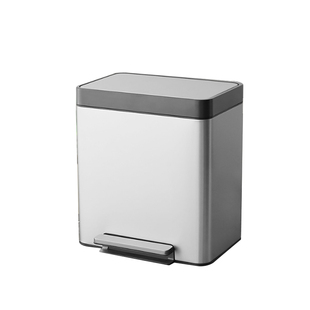 科勒垃圾桶不锈钢脚踏式家用客厅卧室带盖防臭垃圾桶办公室31273T