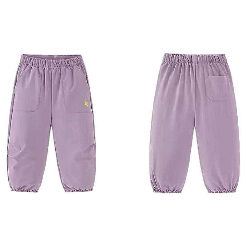 【不勒裤】迷你巴拉男女童宝宝裤子春新品挺括有型萌趣户外风长裤