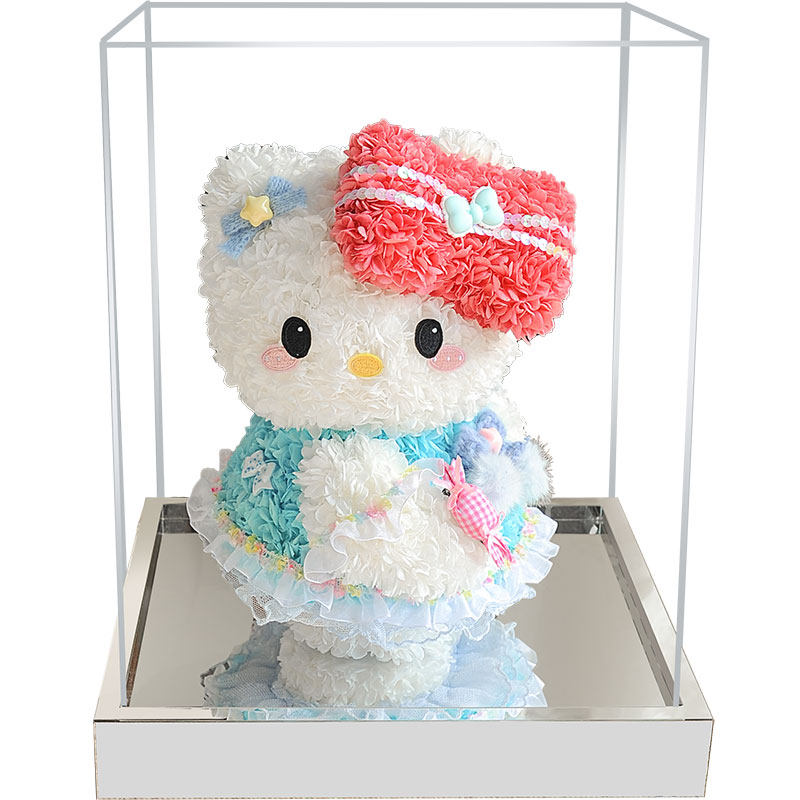 永生花可爱猫告白情人节送女友