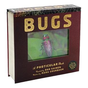 光与影视觉动画书系列昆虫  会动的3D昆虫科普图片 英文原版 Bugs A Photicular Book 纽约时报绘本畅销书 Mara Grunbaum 精装