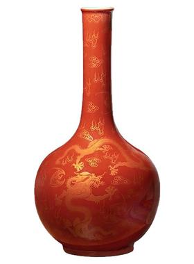 景德镇陶瓷中式客厅花瓶摆件