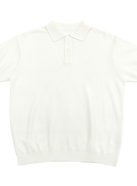 TBALLER 2026新款短袖针织POLO衫男老钱风亚麻莱赛尔复古cleanfit