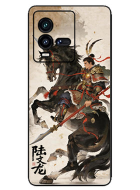 中国风岳飞杨再兴浮雕手机壳