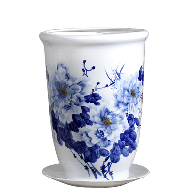 纯手绘景德镇青花瓷很美新中式