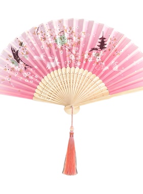 古风汉服旗袍舞蹈随身折叠折扇
