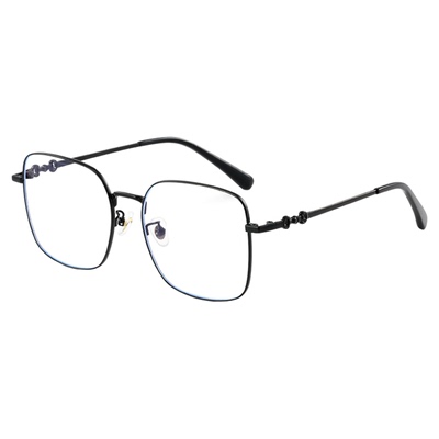 高级感玫瑰金眼镜框大框显脸小