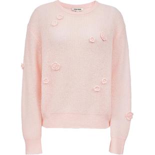 Vero Moda奥莱针织衫女2025秋冬新款含绵羊毛立体花朵上衣时尚