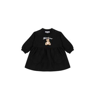 【惊喜】Moschino/莫斯奇诺 婴童泰迪熊印花棉质连衣裙