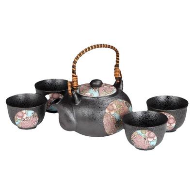 MinoYaki美浓烧茶具套装1壶4杯