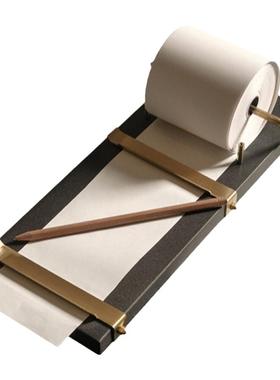 样板间书房书桌软装组合摆件