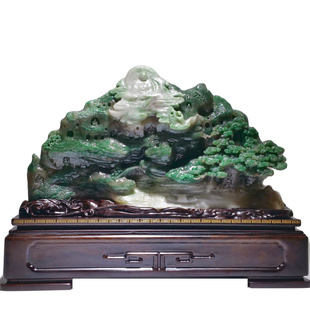 特惠 高端玉雕 洞天福地云水禅心 独山玉石山子风水中式摆件 镇宅