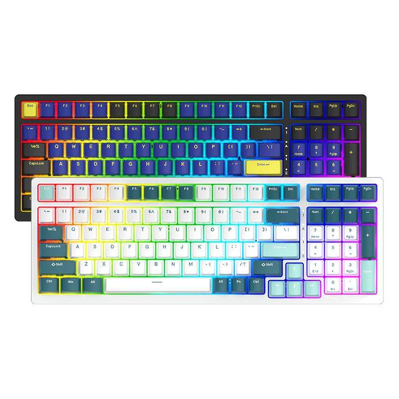 RK98���ƻ���е������������2.4g��ģ�����Ȳ�ε��Ե羺��ϷRGB