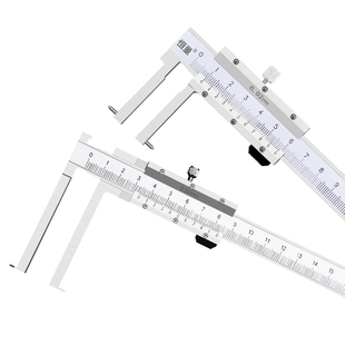 上海恒量刀口内沟槽游标卡尺内孔槽内圆不锈钢长爪刀头卡簧槽卡尺