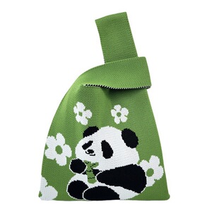 伴手礼包针织手拎包时尚日式手挽手腕包手提袋外出小拎包手提袋子