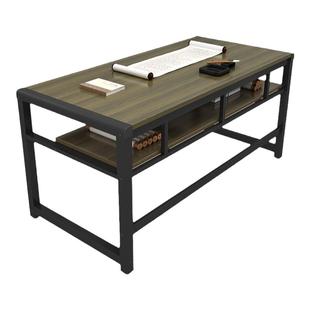 书法桌书画桌新中式毛笔练字专用桌培训辅导班绘画桌子双层电脑桌