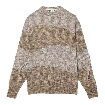 【现货】韩国小众open yy 棉羊毛混色毛衣圆领套头休闲针织衫长袖