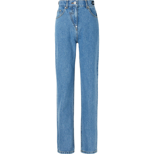 【折扣】Pushbutton 女高腰直筒牛仔裤