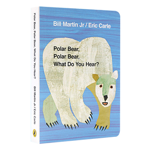 廖彩杏书单英文原版绘本Polar Bear Polar Bear What Do You Hear北极熊你听到了什么Brown Bear作者Eric Carle艾瑞卡尔爷爷纸板书