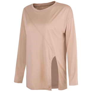 健身女孩宽松瑜伽服罩衫跑步普拉提训练长袖显瘦遮臀运动上衣26春