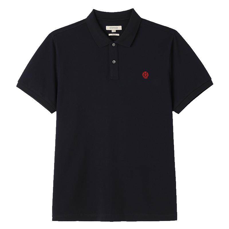SCOFIELD翻领短袖polo衫