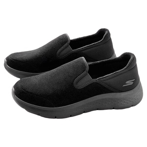 Skechers斯凯奇冬季男健步鞋一脚蹬保暖加绒懒人休闲鞋厚底爸爸鞋