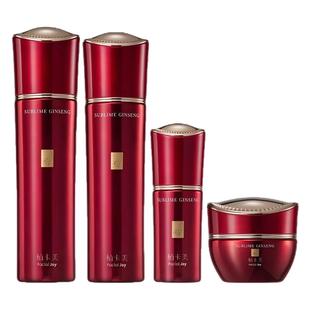 植卡美臻萃红参套装淡纹紧致透亮焕颜精华水精华乳液面霜4件套组