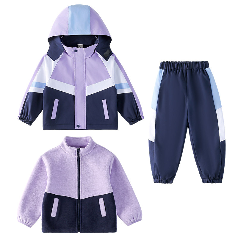 小学生校服防风冲锋衣儿童班服三校服/园服