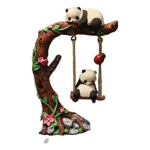正版YELL治愈系造景装饰边缘摆件午后休息的幼崽熊猫扭蛋