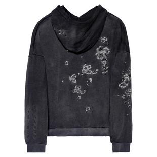 半闲集＜踏雪寻梅＞梅花刺绣连帽卫衣春秋做旧上衣中国风国潮男装
